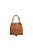 Bolsa Grande Camurça Rebite Alça Fivela Bucket Luiza Barcelos Camel - Imagem 3