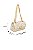 Bolsa Pequena Couro Metalcolor Alça Corrente Logo Luiza Barcelos Dourado - Imagem 6