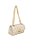 Bolsa Pequena Couro Metalcolor Alça Corrente Logo Luiza Barcelos Dourado - Imagem 2