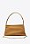 Bolsa Média Couro Camurça Rebite Fivela Ziper Shoulder Thaila Vicenza Camel - Imagem 3
