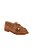 Mocassim Loafer Camurça Tiras Franja Enfeites Luiza Barcelos Camel - Imagem 1