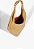 Bolsa Grande Maxi Hobo Couro Ziper Alça Metal Schutz Nude - Imagem 4