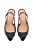 Scarpin Peep Toe Couro Verniz Slingback Salto Fino Luiza Barcelos Preto - Imagem 4