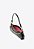 Bolsa Feminina Pequena Shoulder Vick Couro Croco Corrente Vicenza Preto - Imagem 4