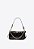 Bolsa Feminina Pequena Shoulder Vick Couro Croco Corrente Vicenza Preto - Imagem 1
