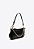 Bolsa Feminina Pequena Shoulder Vick Couro Croco Corrente Vicenza Preto - Imagem 2