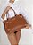 Bolsa Grande Tote Sally Couro Ziper Schutz Marrom - Imagem 6