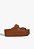 Sandalia Flatform Anabela Couro Fivelas Schutz Camel - Imagem 1