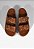 Sandalia Flatform Anabela Couro Fivelas Schutz Camel - Imagem 3