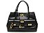 Bolsa Feminina Média Tote Bolsos Alça Fina Vicenza Preto - Imagem 1