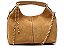 Bolsa Feminina Média Camurça Corrente Madeira Vicenza Camel - Imagem 1