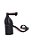 Sandalia Salto Alto Bloco Fivela Grease Luiza Barcelos Preto - Imagem 3
