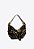 Bolsa Media Couro Camurça Rebite Fivela Shoulder Jamie Vicenza Preto - Imagem 2