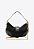 Bolsa Media Couro Camurça Rebite Fivela Shoulder Jamie Vicenza Preto - Imagem 3