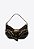 Bolsa Media Couro Camurça Rebite Fivela Shoulder Jamie Vicenza Preto - Imagem 1