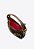 Bolsa Media Couro Camurça Rebite Fivela Shoulder Jamie Vicenza Marrom - Imagem 4