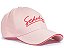 Boné Feminino Tecido Costura Logo Schutz Rosa - Imagem 1