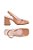 Scarpin Mary Jane Slingback Salto Alto Bloco Verniz Luiza Barcelos Rose - Imagem 5