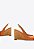 Scarpin Slingback Salto Anabela Madeira Louisa Vicenza Camel - Imagem 4