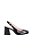 Scarpin Mary Jane Slingback Salto Alto Bloco Verniz Luiza Barcelos Preto - Imagem 1