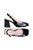 Scarpin Mary Jane Slingback Salto Alto Bloco Verniz Luiza Barcelos Preto - Imagem 6
