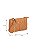 Bolsa Pequena Duplo Compartimento Corrente Luiza Barcelos Camel - Imagem 6