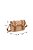 Bolsa Pequena Spikes Palha Fivela Shoulder Luiza Barcelos Camel - Imagem 7