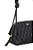 Bolsa Couro Shoulder Média Ziper Enfeites Matelasse Alça Nós Luiza Barcelos Preto - Imagem 4