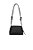Bolsa Couro Shoulder Média Ziper Enfeites Matelasse Alça Nós Luiza Barcelos Preto - Imagem 3