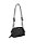 Bolsa Couro Shoulder Média Ziper Enfeites Matelasse Alça Nós Luiza Barcelos Preto - Imagem 2