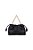 Bolsa Média Nos Enfeites Alça Corrente Dourada Couro Luiza Barcelos Preto - Imagem 1