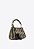 Bolsa Pequena Tote Bella Multicolor Multimaterial Palha Couro Vicenza Preto - Imagem 2