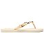 Chinelo Flat Feminino Flops Apliques Enfeites Vicenza Nude - Imagem 1