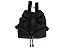 Mochila Grande Multimaterial Enfeites Ziper Schutz Preto - Imagem 1