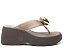 Chinelo Feminino Esfera Logo Mania Plataforma Vicenza Coffee - Imagem 1