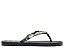 Chinelo Flat Feminino Flops Apliques Enfeites Vicenza Azul Marinho - Imagem 1