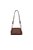 Bolsa Couro Shoulder Média Ziper Enfeites Matelasse Alça Nós Luiza Barcelos Coffee - Imagem 3