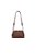 Bolsa Couro Shoulder Média Ziper Enfeites Matelasse Alça Nós Luiza Barcelos Coffee - Imagem 1