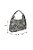 Bolsa Tote Grande Animal Print Zebra Couro Corrente Tag Thassia Naves Luiza Barcelos Preto - Imagem 6