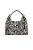 Bolsa Tote Grande Animal Print Zebra Couro Corrente Tag Thassia Naves Luiza Barcelos Preto - Imagem 1