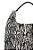 Bolsa Tote Grande Animal Print Zebra Couro Corrente Tag Thassia Naves Luiza Barcelos Preto - Imagem 4