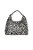 Bolsa Tote Grande Animal Print Zebra Couro Corrente Tag Thassia Naves Luiza Barcelos Preto - Imagem 3
