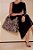 Bolsa Tote Grande Animal Print Zebra Couro Corrente Tag Thassia Naves Luiza Barcelos Preto - Imagem 7