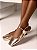 Sapatilha Mari Saturno Slingback Bico Quadrado Paula Torres Dourado - Imagem 5