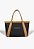 Bolsa Grande Shopper Multimaterial Couro Ziper Schutz Preto - Imagem 4