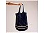 Bolsa Grande Shopper Tecido Tresse Logomania Vicenza Azul Marinho - Imagem 1