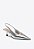 Scarpin Metalcolor Servia Slingback Bico Fino Salto Taça Vicenza Prata - Imagem 3