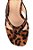 Tamanco de Dedo Animal Print Salto Medio Thassia Naves Luiza Barcelos Preto - Imagem 5
