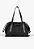 Bolsa Grande Multimaterial Shopper Willa Enfeites Ziper Alça Schutz Preto - Imagem 3