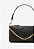 Bolsa Feminina Laís Pequena Tiracolo Corrente Alça Couro Vicenza Preto - Imagem 5